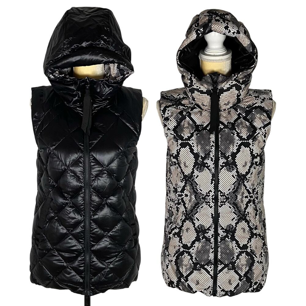 Lululemon The Fluffiest Goose Down Reversible Vest Hoodie Size 8